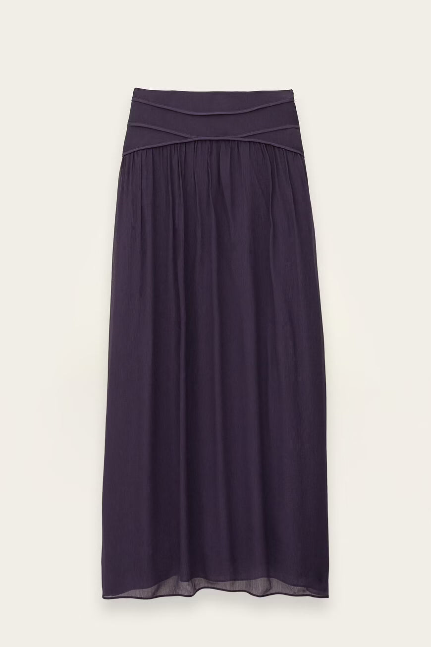 Purple skirt on a white background