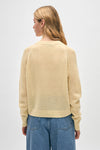 Cashmere Mesh Sweatshirt  Pale Gold