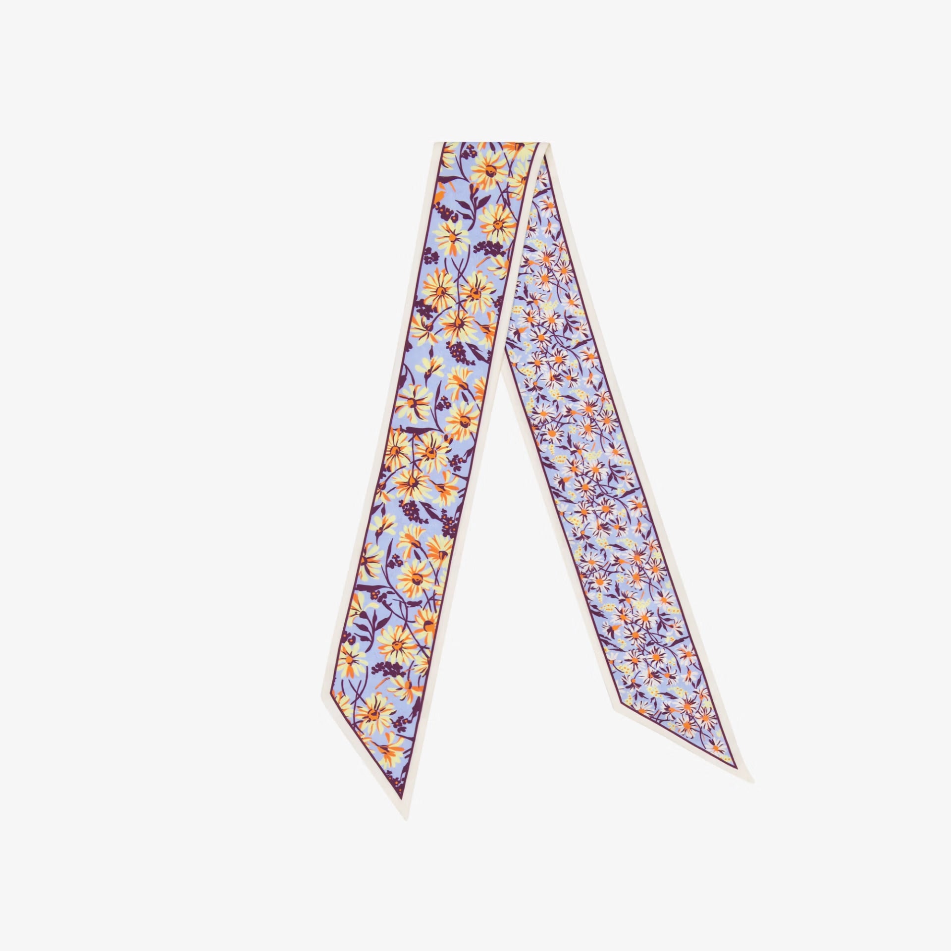 Floral patterned scarf on a white background