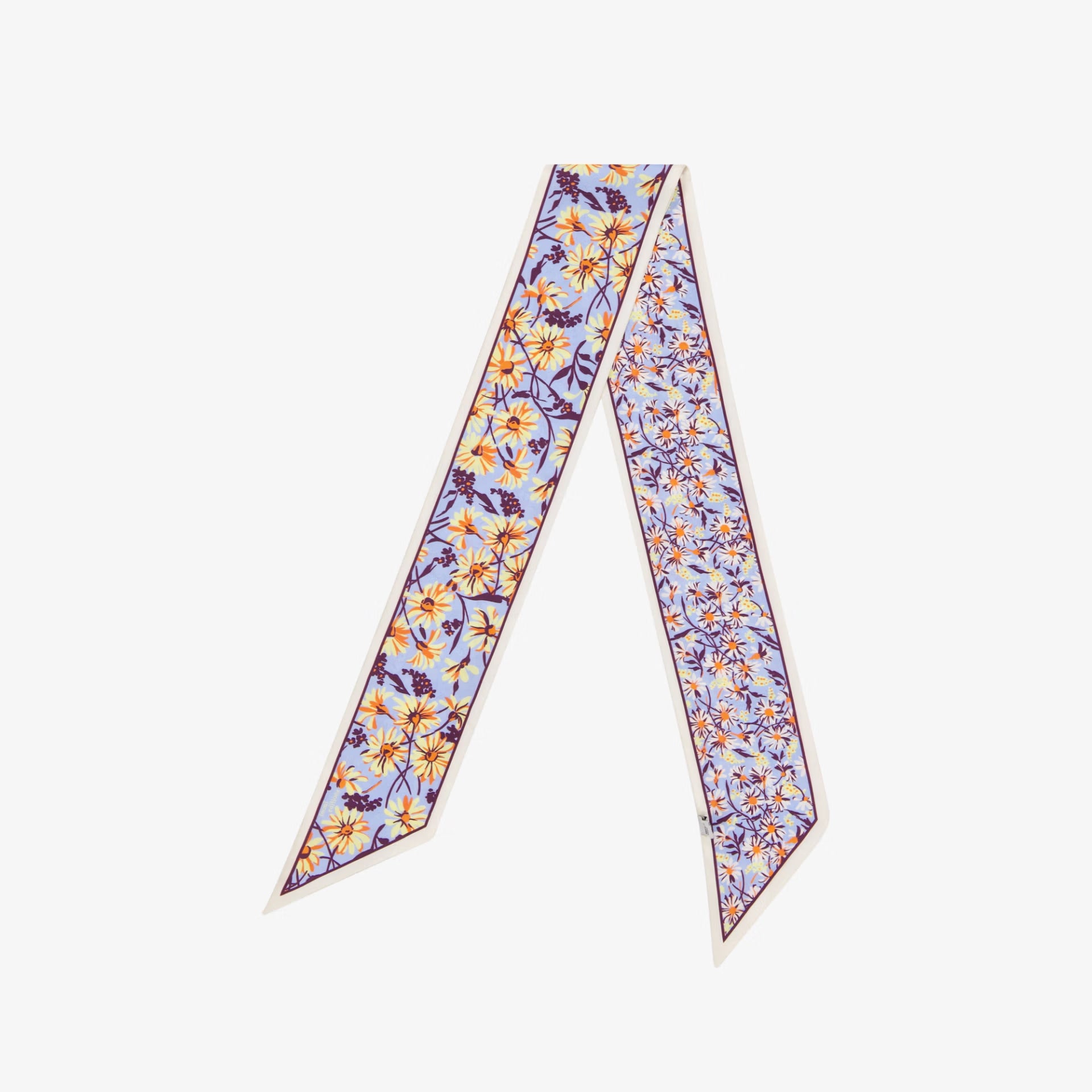 Floral patterned scarf on a white background