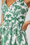 Evie Dress Emerald/Ivory