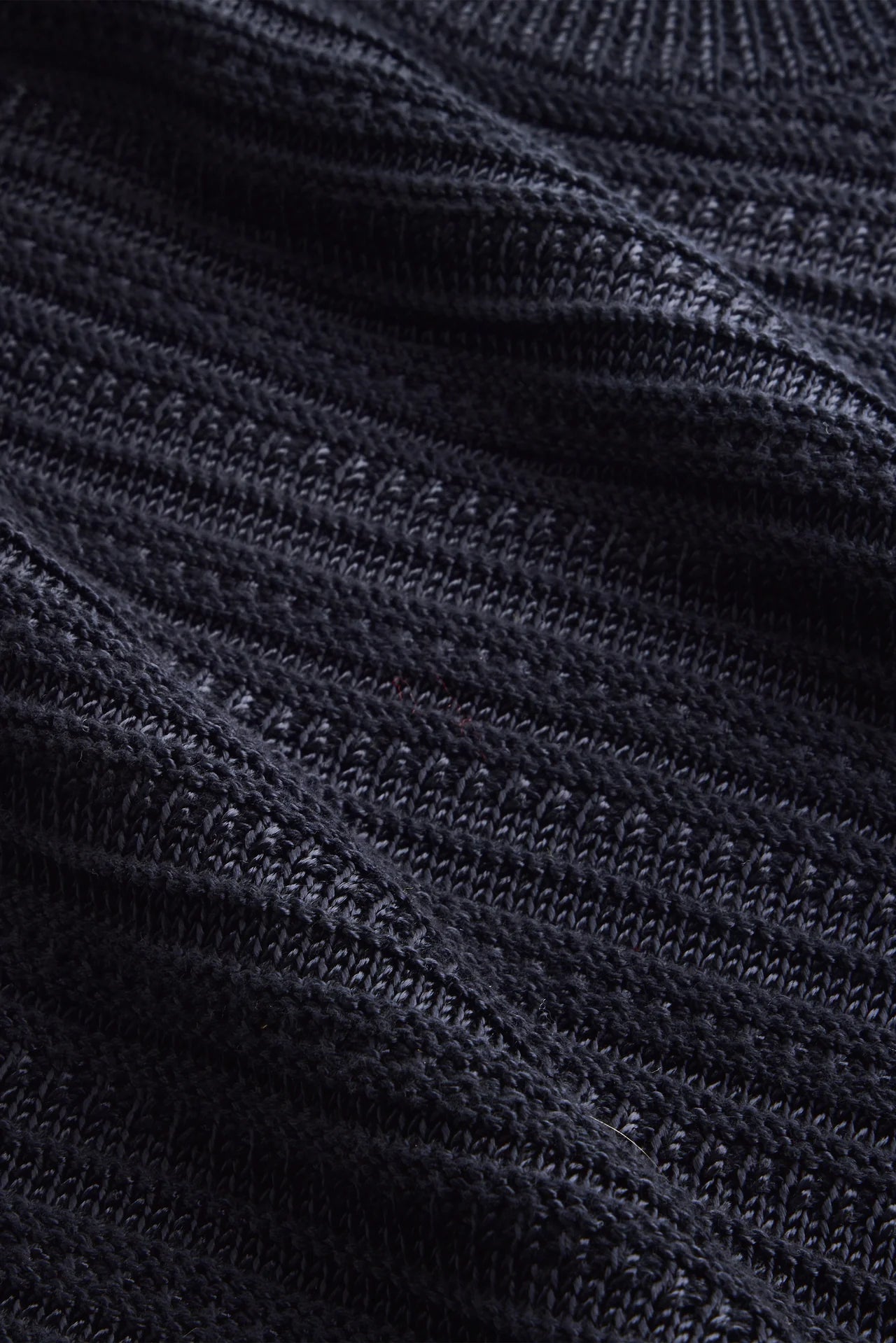 Close-up of dark blue fabric texture