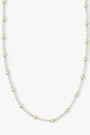 She's an Icon Station Necklace 16" Gold-White