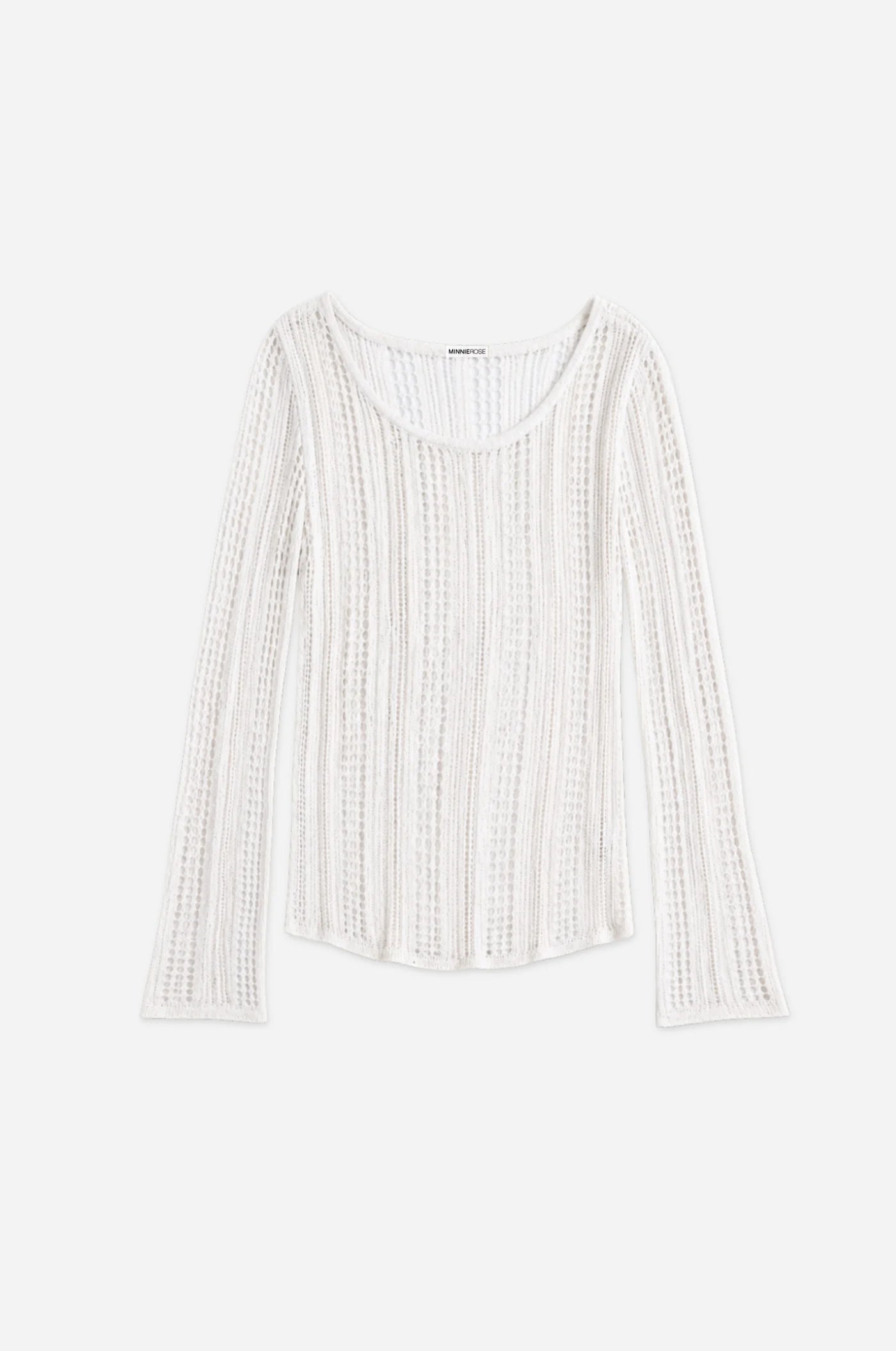 White textured top on a white background