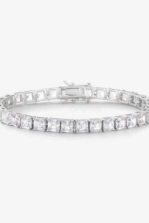 The Queen’s Tennis Bracelet Silver-White