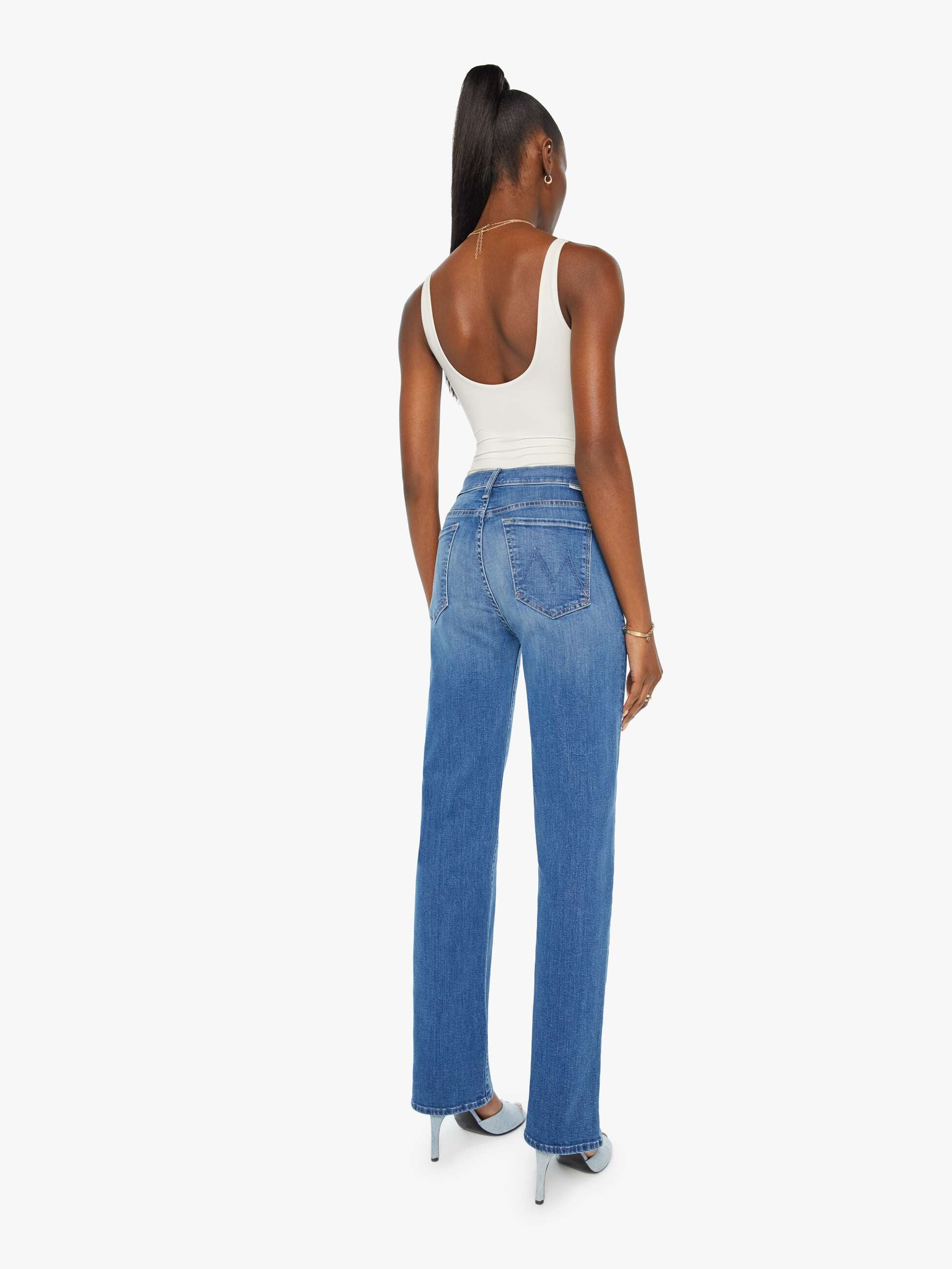 mother rambler high waisted denim jeans