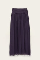 Purple skirt on a white background