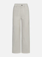 Beige pants on a white background