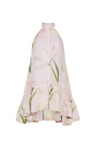 Floral print dress on a white background