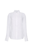 White button-up shirt on a white background