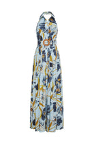 Floral patterned dress on a white background