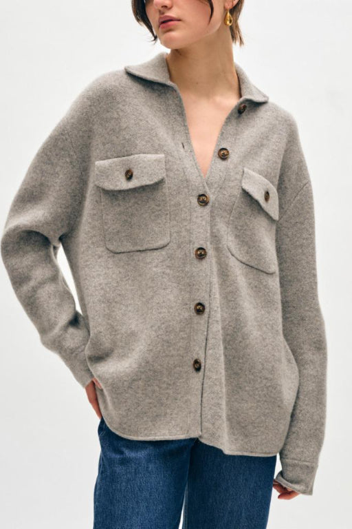 Cashmere Shacket/Grey