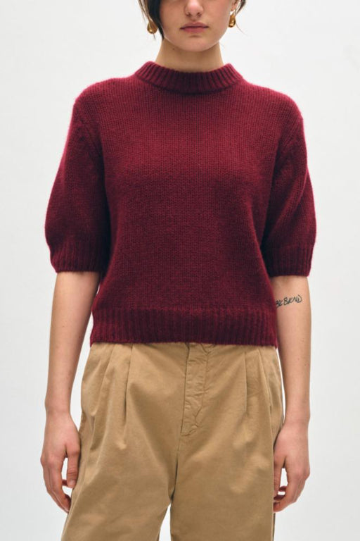 white + warren burgundy wool sweater