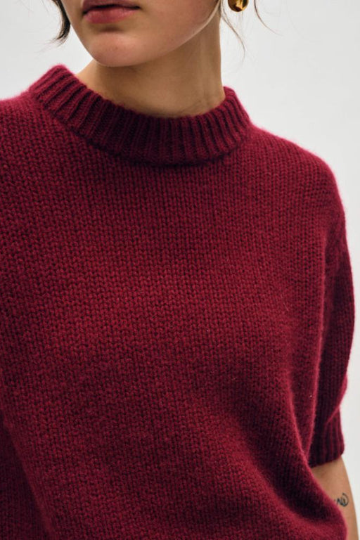 white + warren burgundy wool sweater