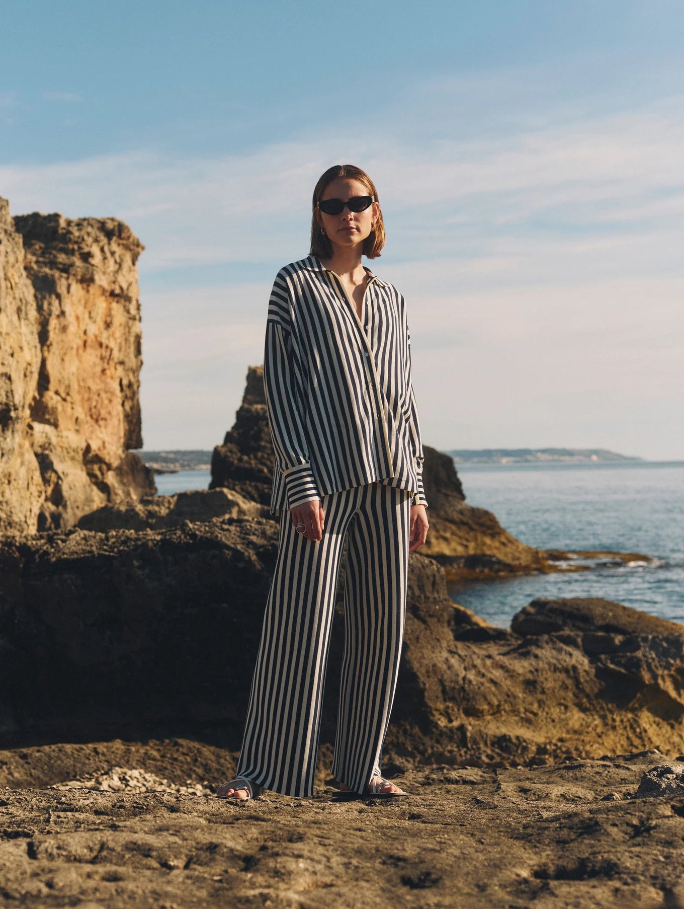 【WONDER WONDER】Sapper Stripe Wide Cotton Pants Wonder Ripstop Wide-Leg Cropped Pants | Orvis