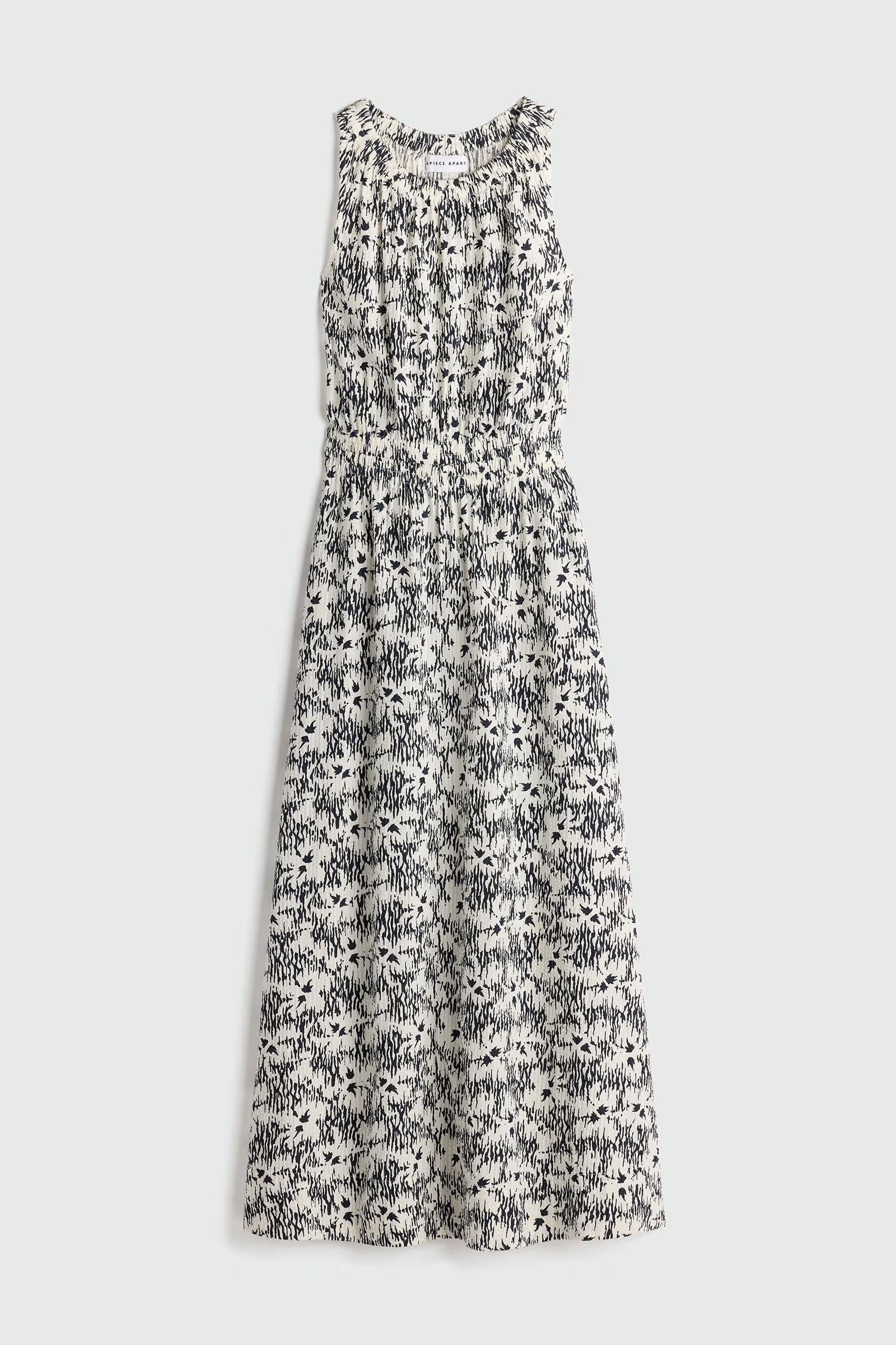 Floral patterned dress on a white background
