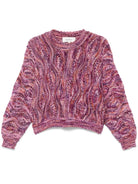 ba&sh pink chunky knit sweater