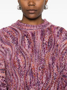 ba&sh pink chunky knit sweater