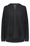 Oversized Zip Hoodie Blk Charcoal