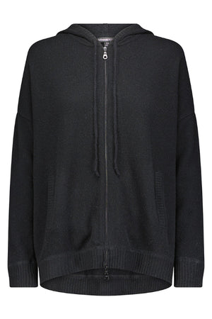 Oversized Zip Hoodie Blk Charcoal