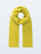 Yellow scarf on a light gray background