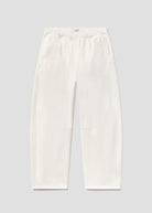 White pants on a light gray background