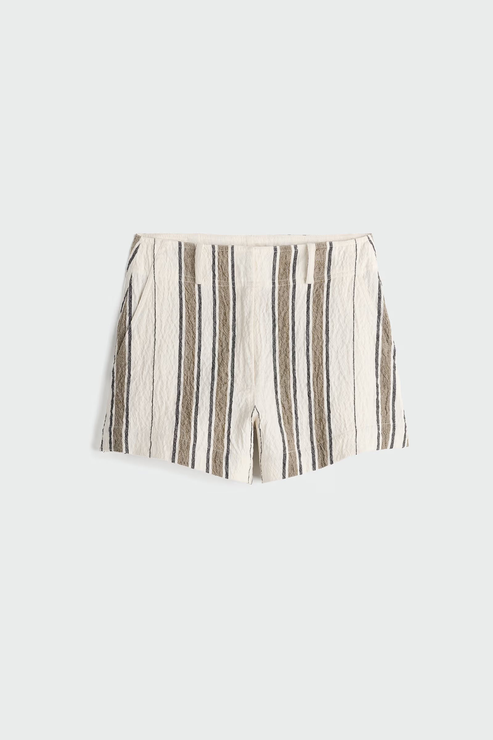 Striped skirt on a light gray background