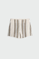 Striped skirt on a light gray background