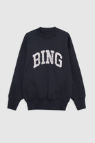 anine bing bradie bing navy crew sweatshirt