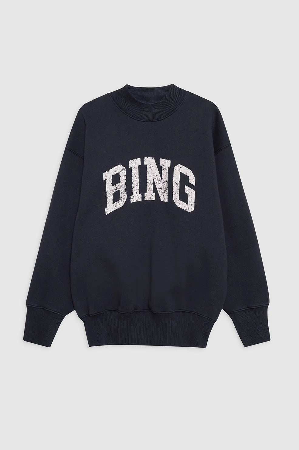 anine bing bradie bing navy crew sweatshirt