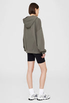 anine bing grey hoodie sweatshirt