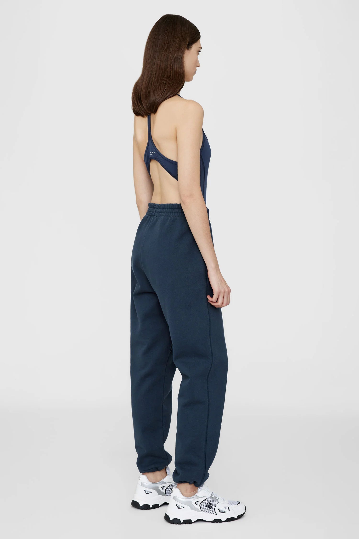 anine bing navy classic sweatpants