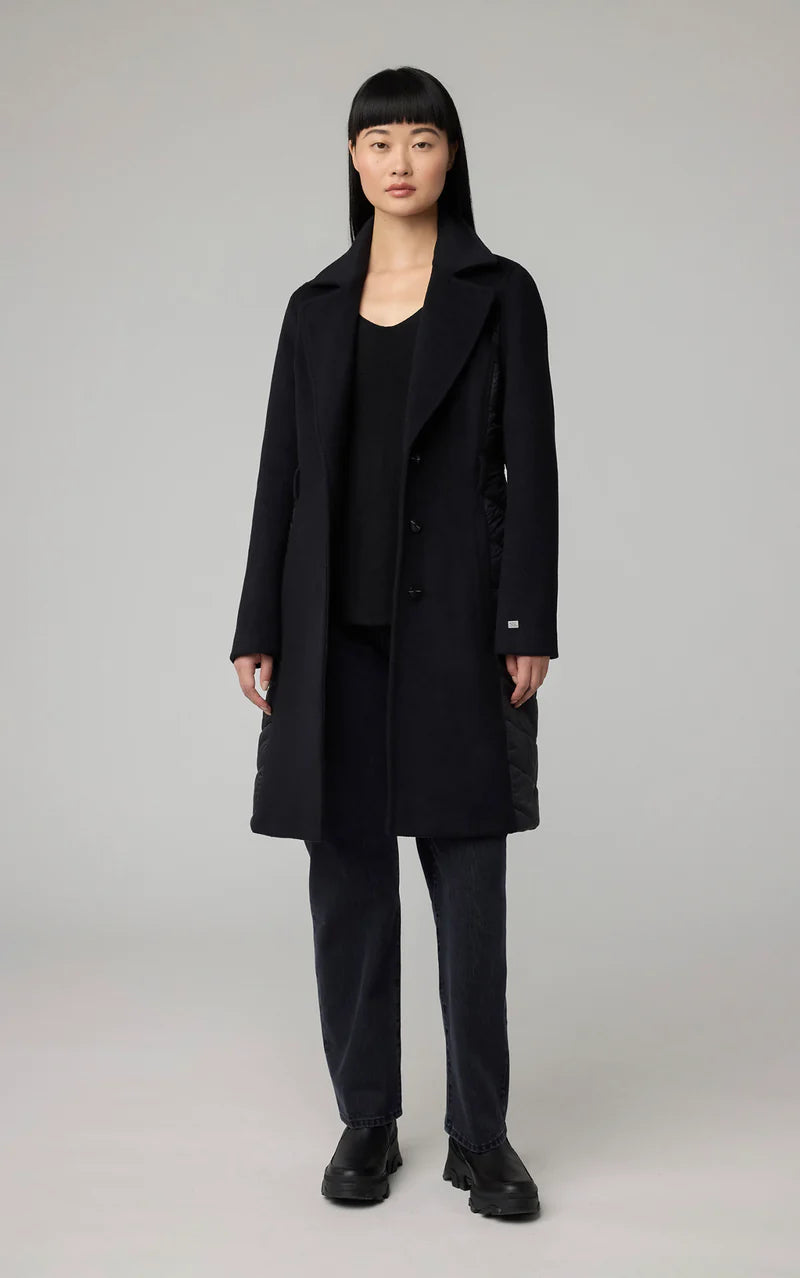 Soia & Kyo Black Wool Long Jacket