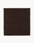 Brown patterned rug on a white background