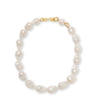 Lizzie Fortunato white baroque pearl chocker necklace