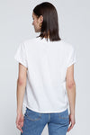 Cloud Jersey V-Neck Tee White