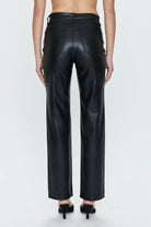 Pistola Black Faux leather boot cut pant