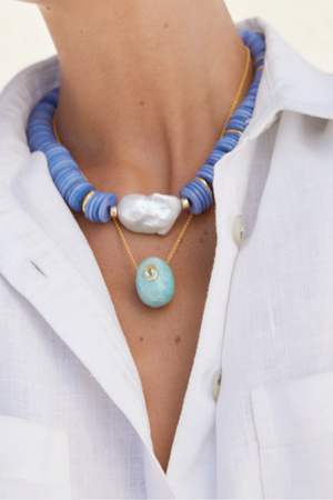 Constance Necklace in Amazonite