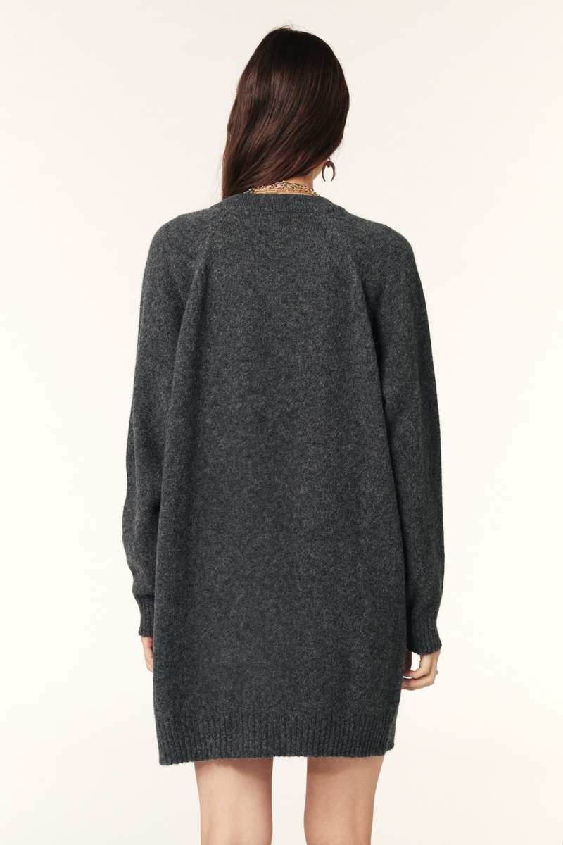 ba&sh knee high, long sleeve sweater dress