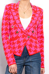 Everly Double Breasted Blazer: Pink