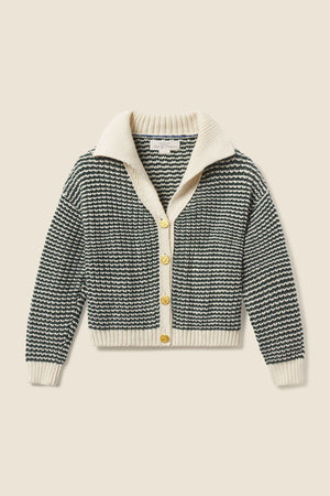 Savannah Cardigan Forest Stripe