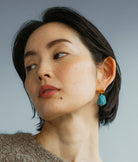 lizzie fortunato citrine amazonite stone earrings