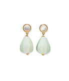 lizzie fortunato mother of pearl seashell earrings