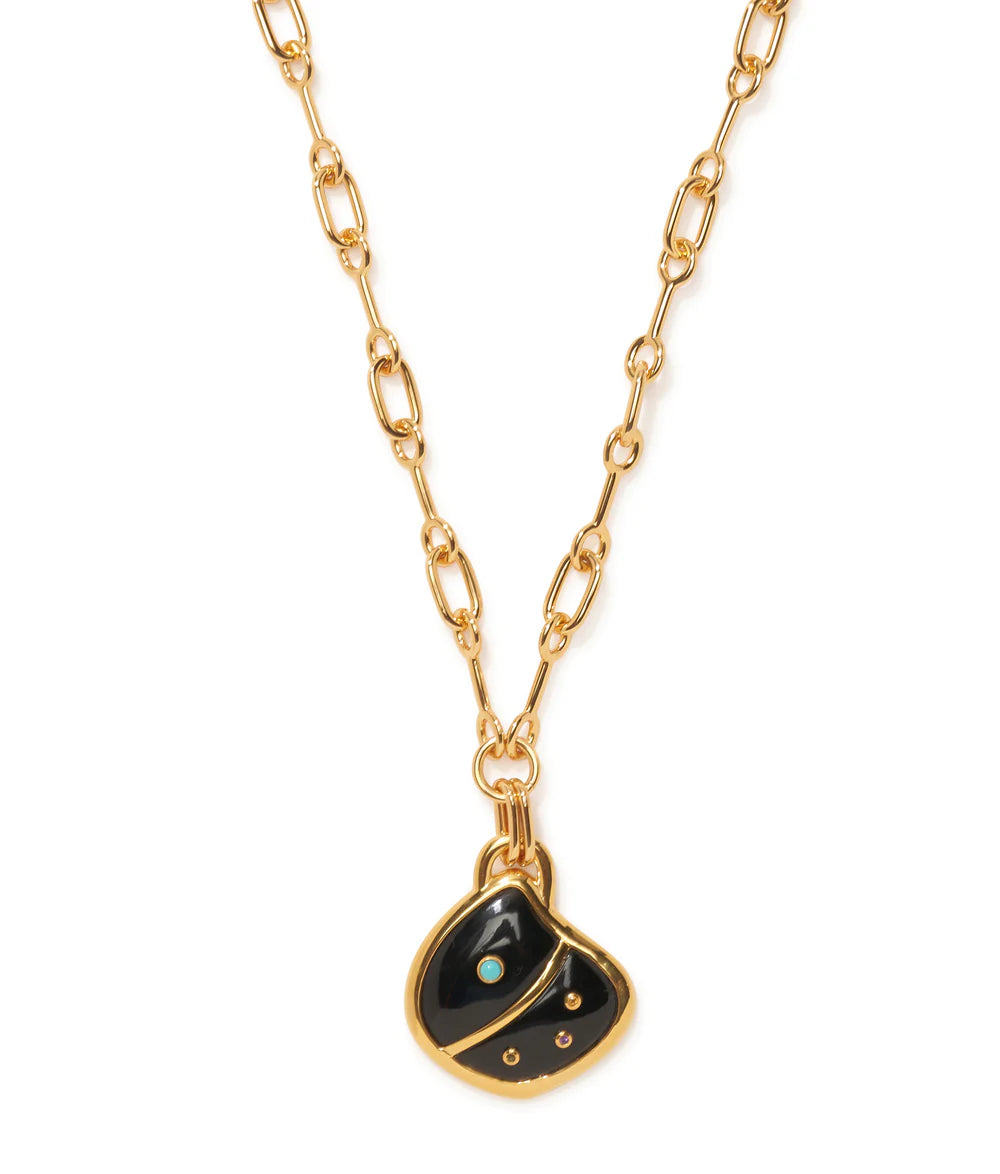 Lizzie Fortunato Agate Shell Pendant Necklace