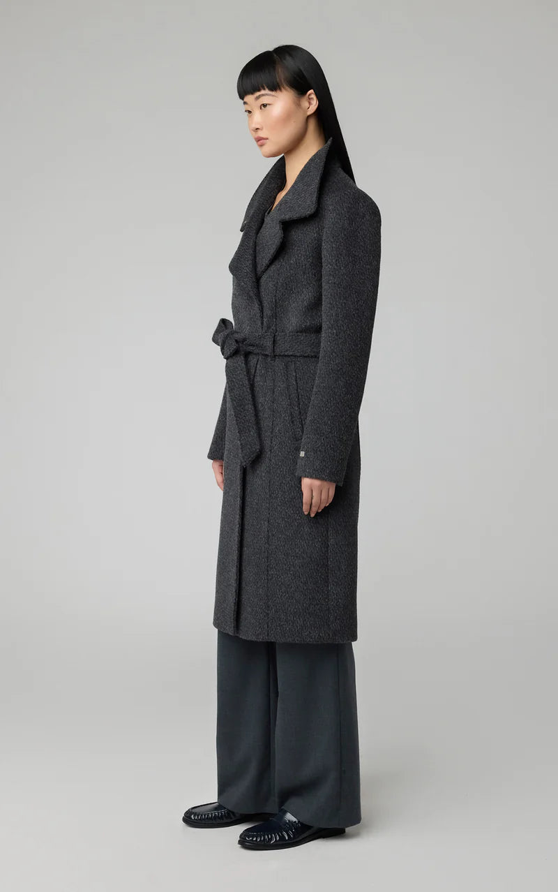 Soia & Kyo Black Wool Long Jacket