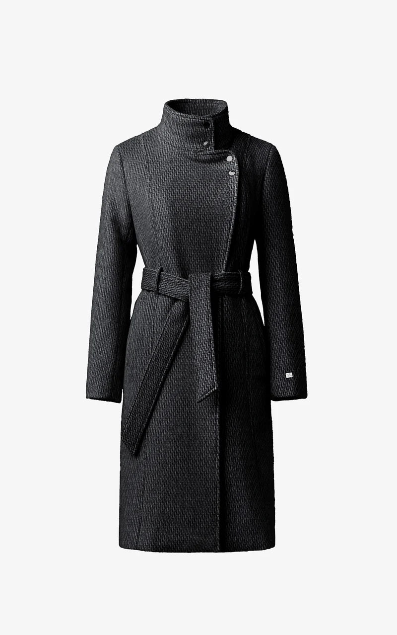 Soia & Kyo Black Wool Long Jacket