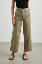 Rails green wideleg cropped jean