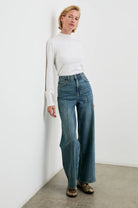 Rails Pintuck Wideleg Jeans