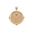 Gold pendant with 'GRACE' engraving on a white background