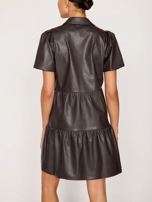 The Havana Vegan Leather Mini Dress